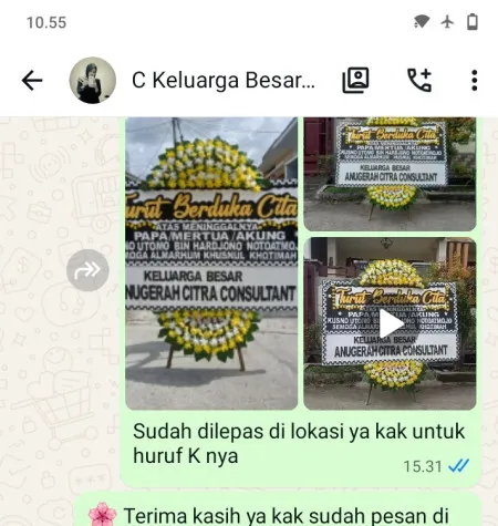 Pengiriman Papan Bunga Duka Kosar Cipeundeuy